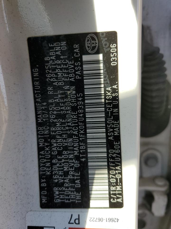 4T1BF1FK0FU483945 2015 Toyota Camry Le