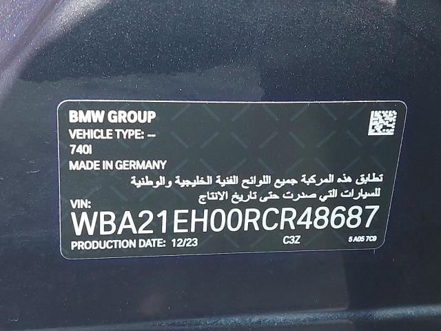 WBA21EH00RCR48687 - 2024 BMW 740 - #undefined