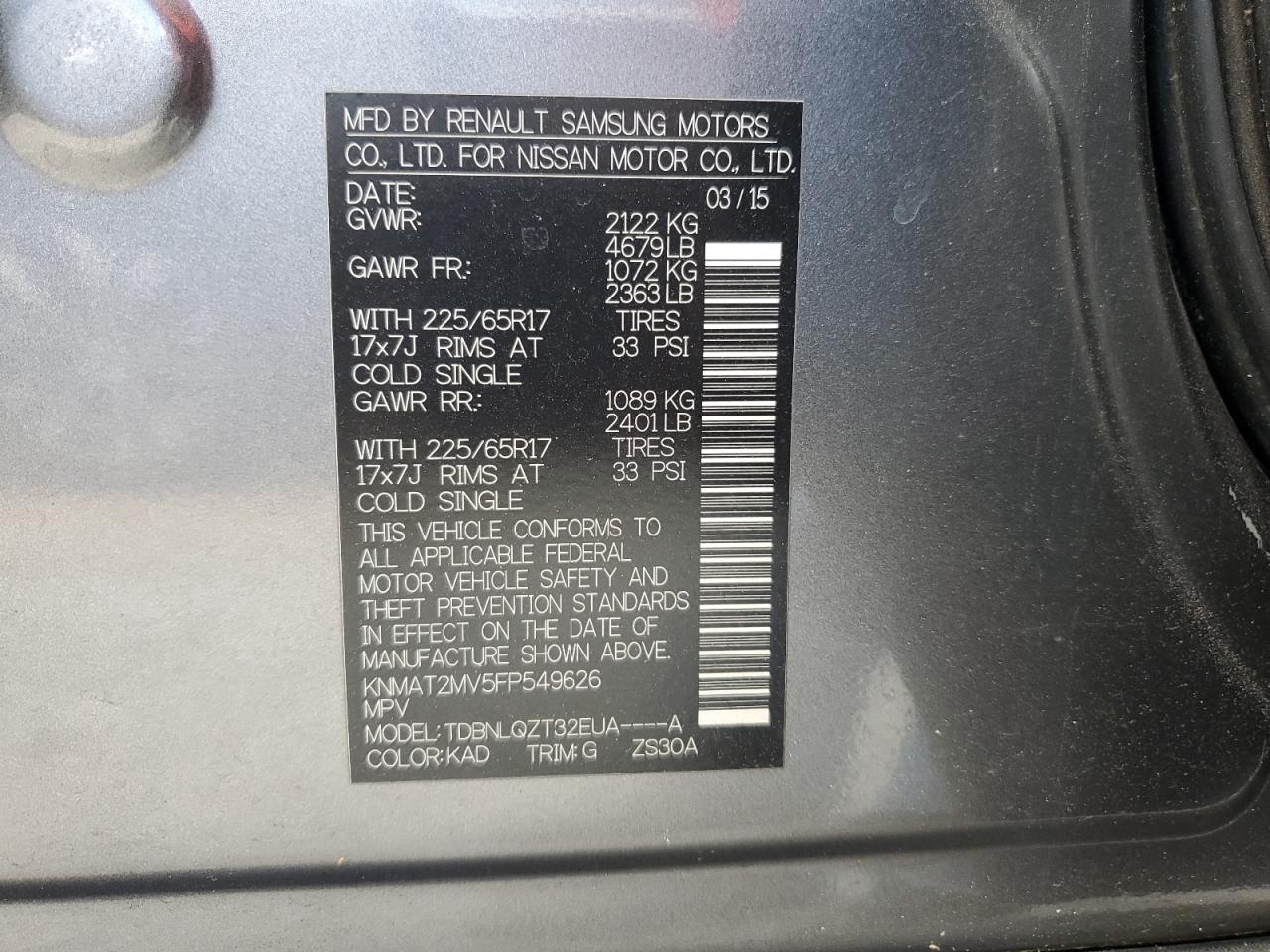 2015 Nissan Rogue - Image 13