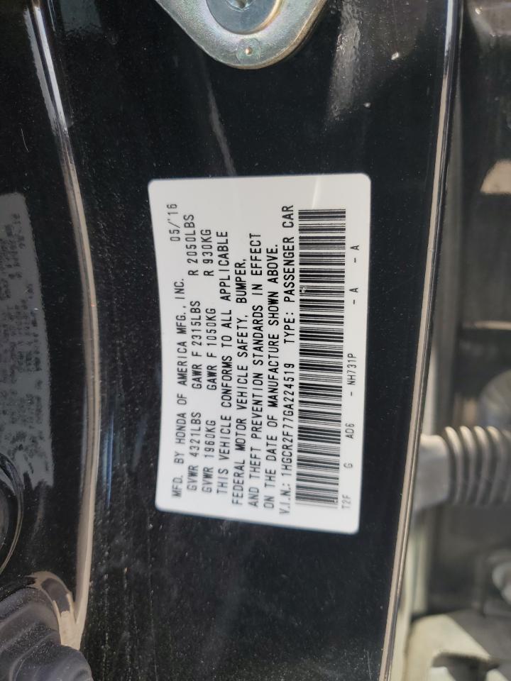 1HGCR2F77GA224519 2016 Honda Accord Ex