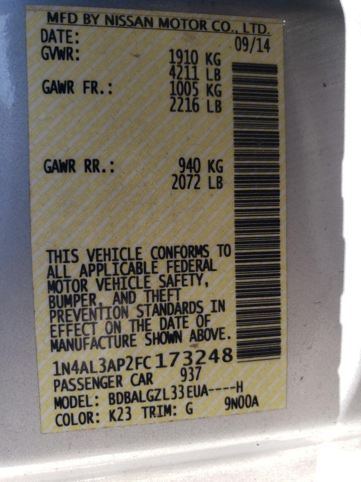 2015 Nissan Altima - Image 12