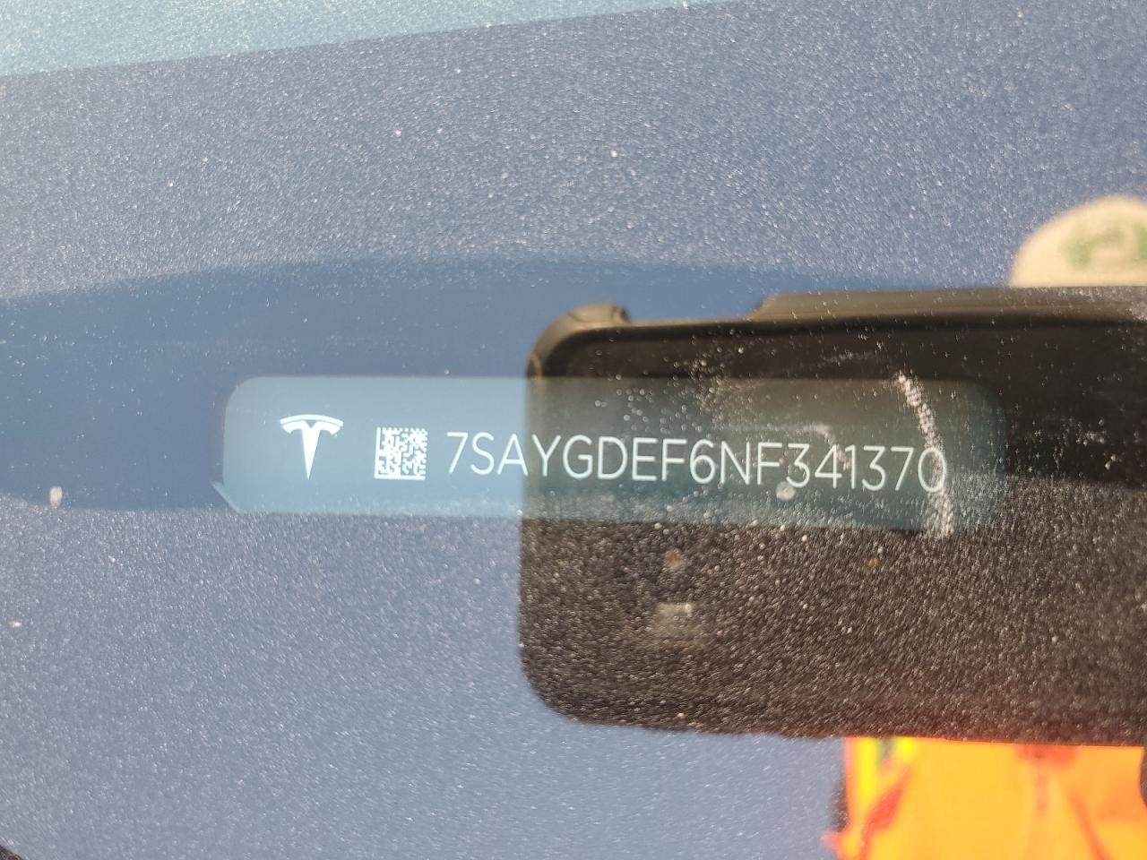 7SAYGDEF6NF341370 2022 Tesla Model Y