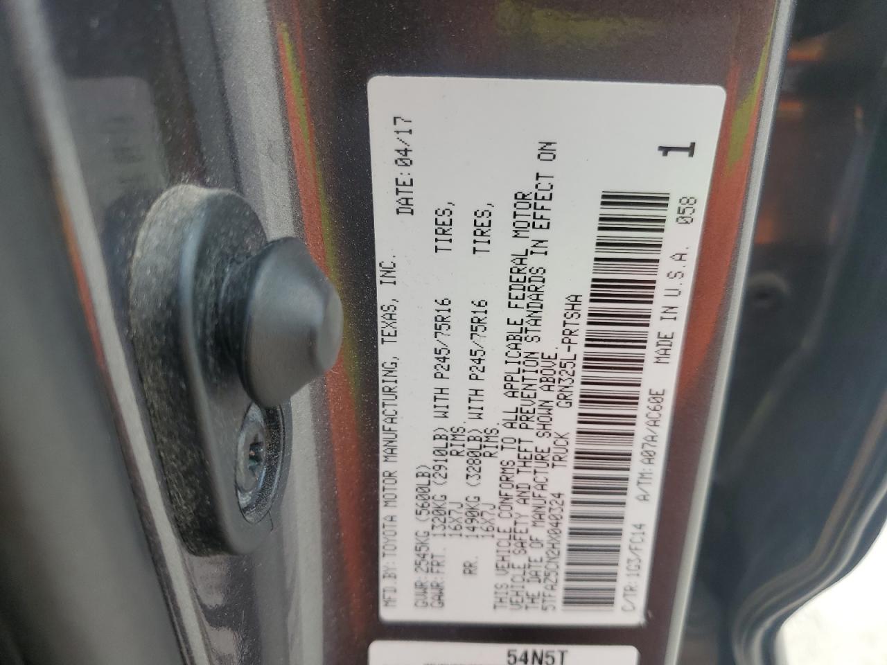 2017 Toyota Tacoma Double Cab VIN: 5TFAZ5CN2HX040324 Lot: 76682334