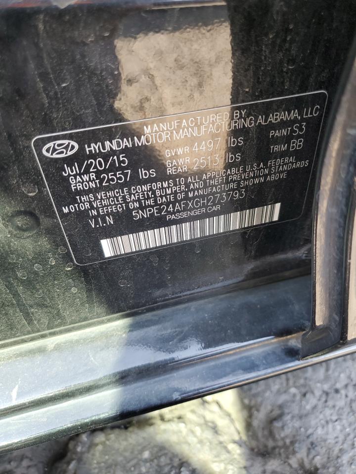 5NPE24AFXGH273793 2016 Hyundai Sonata Se