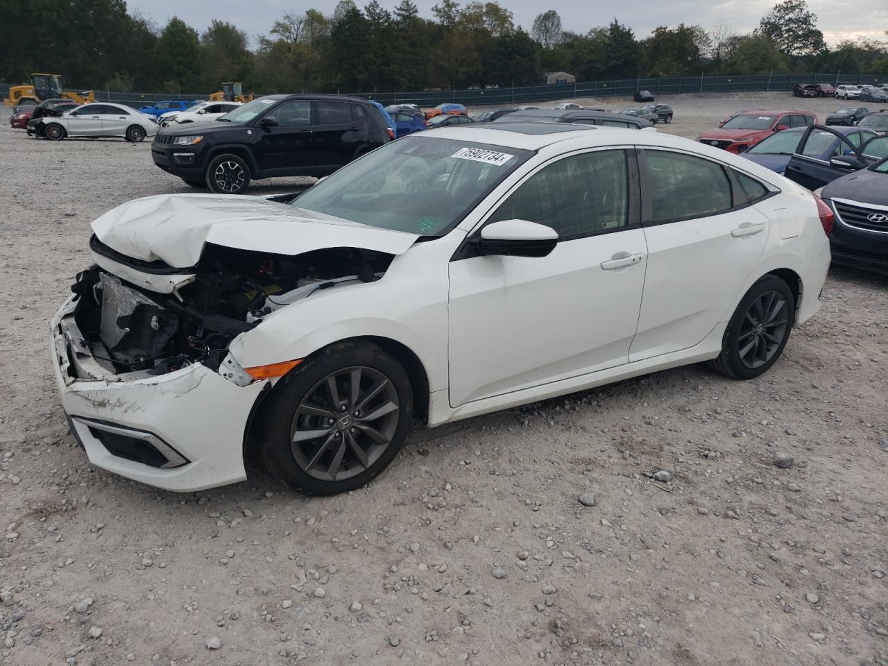 2019 Honda Civic Exl VIN: JHMFC1F76KX001383 Lot: 75902734