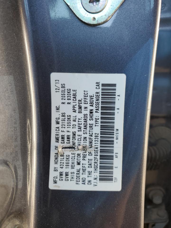 1HGCR2F85EA113392 2014 Honda Accord Exl