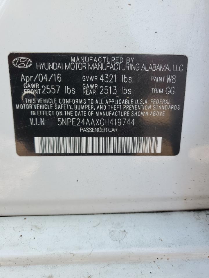 5NPE24AAXGH419744 2016 Hyundai Sonata Eco