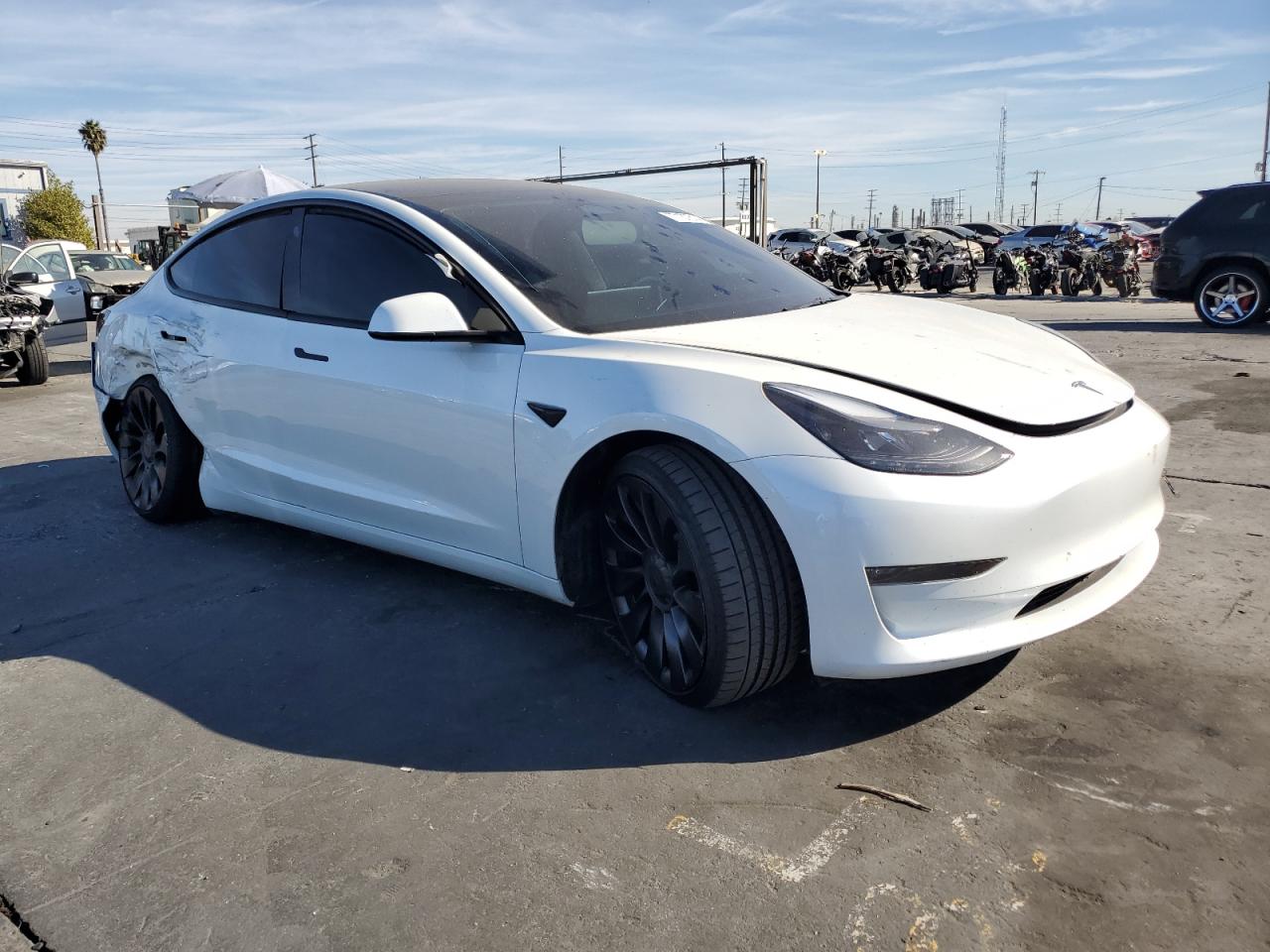 VIN 5YJ3E1EC0PF592583 2023 TESLA MODEL 3 no.4