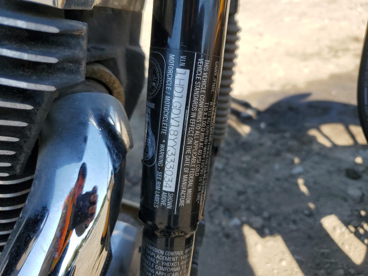 2000 Harley-Davidson Fxdl VIN: 1HD1GDV18YY333034 Lot: 75243814