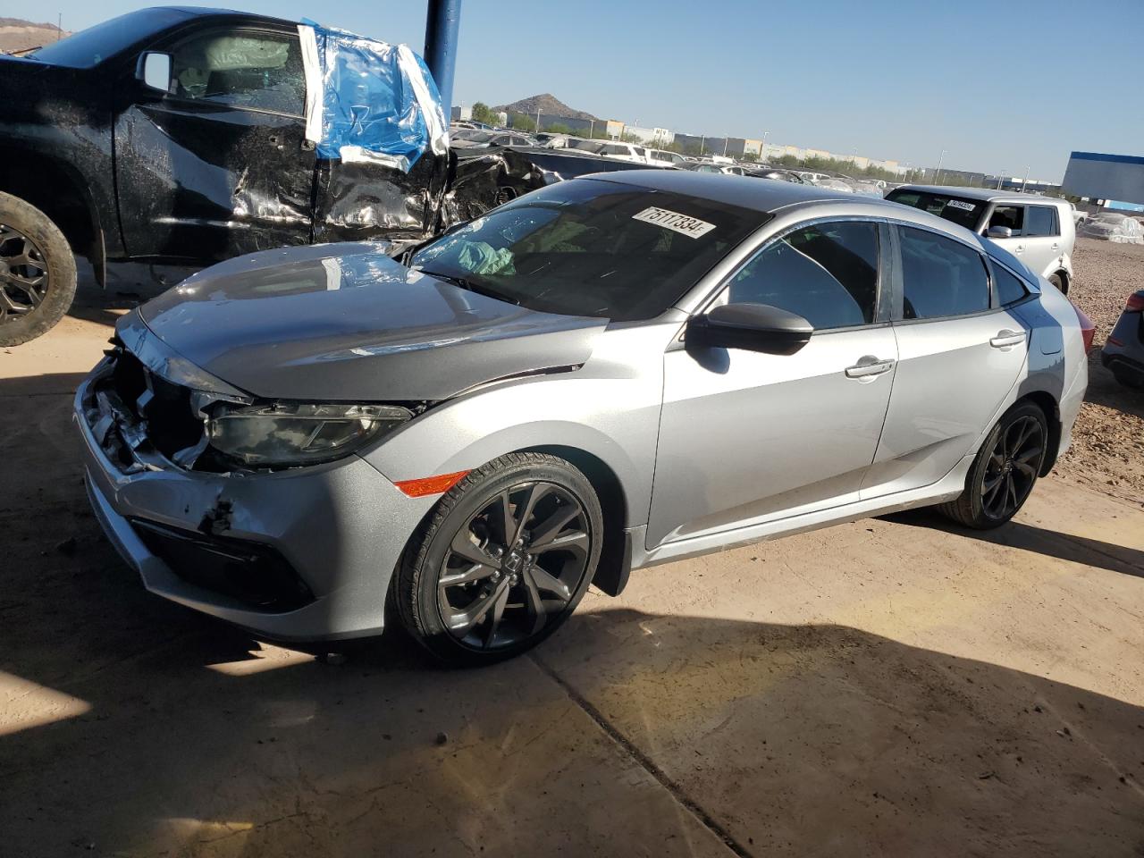 2020 Honda Civic Sport VIN: 19XFC2F80LE004569 Lot: 75117334