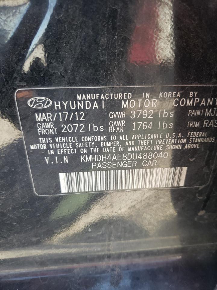 2013 Hyundai Elantra Gls VIN: KMHDH4AE8DU488040 Lot: 74093464