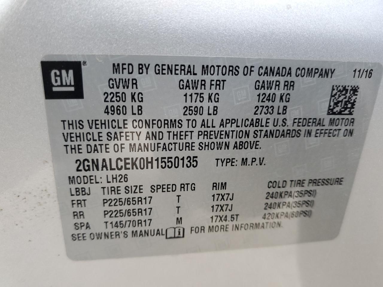 2017 Chevrolet Equinox - Image 13