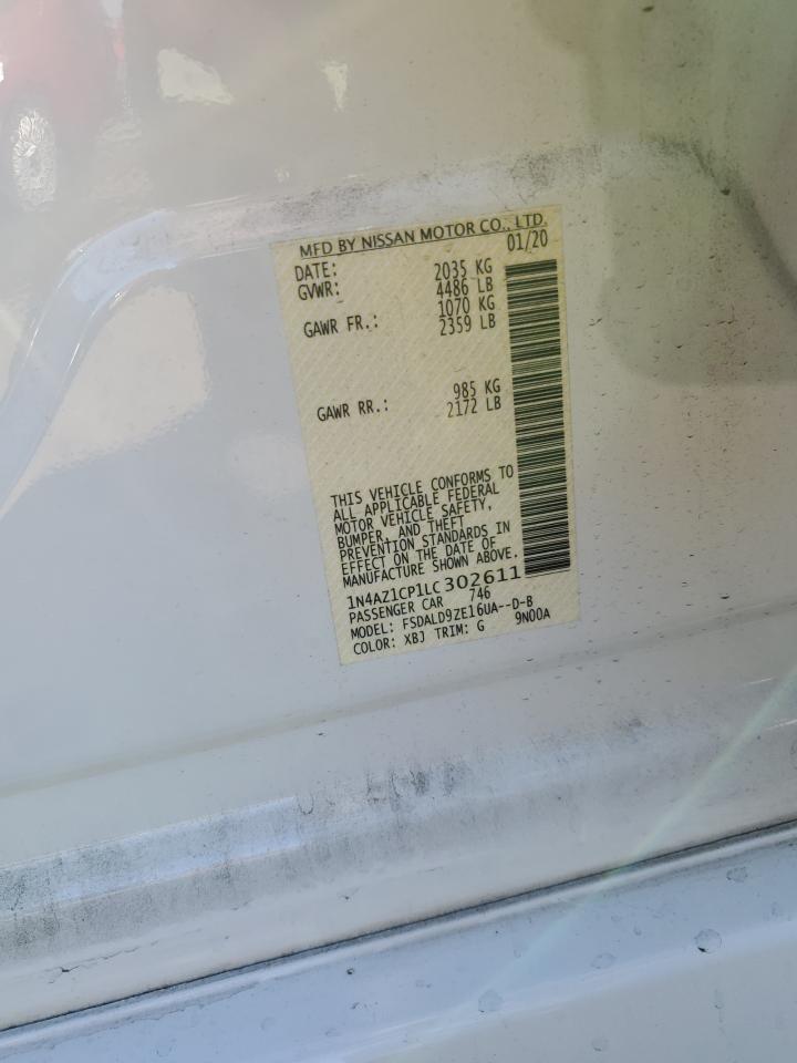 1N4AZ1CP1LC302611 2020 Nissan Leaf Sv