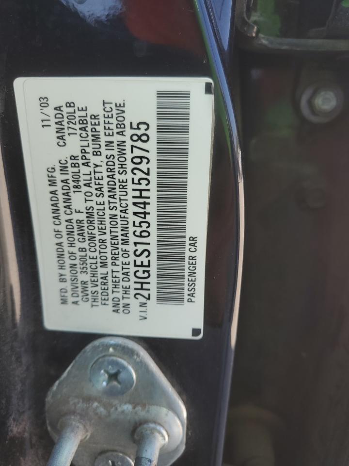 2HGES16544H529785 2004 Honda Civic Lx