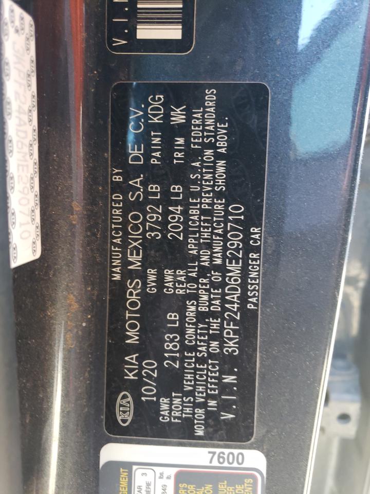 3KPF24AD6ME290710 2021 KIA FORTE - Image 14