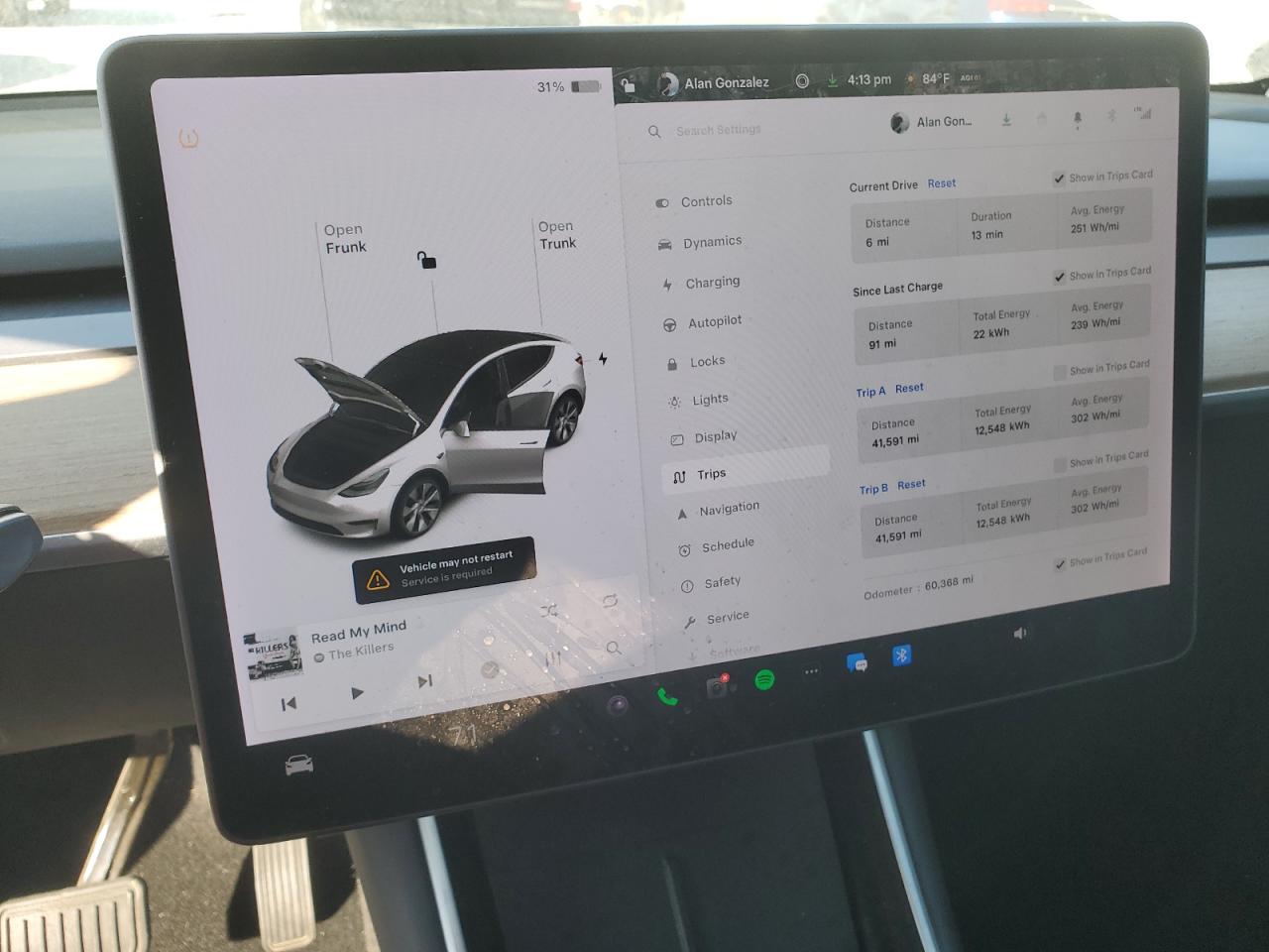 VIN 5YJYGDEE2MF065594 2021 TESLA MODEL Y no.9