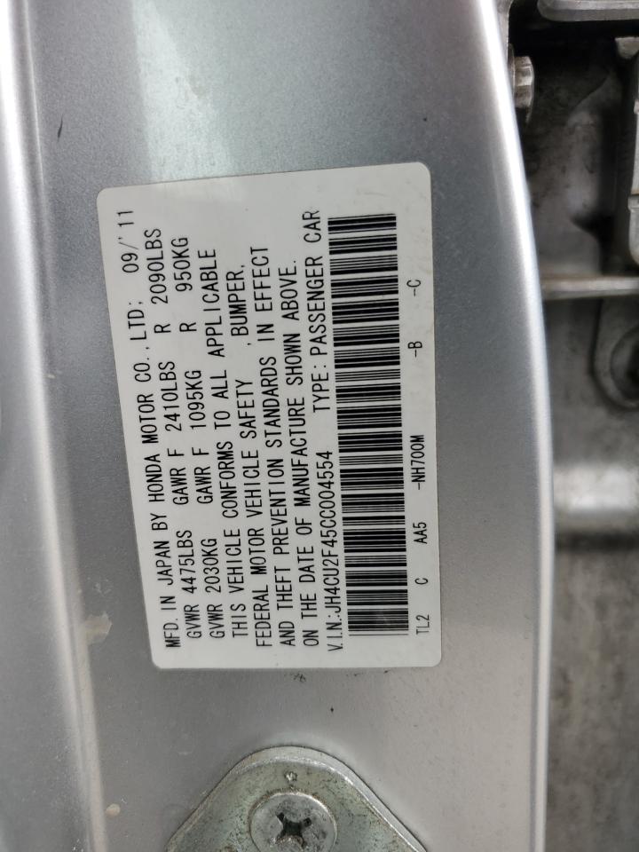 JH4CU2F45CC004554 2012 Acura Tsx