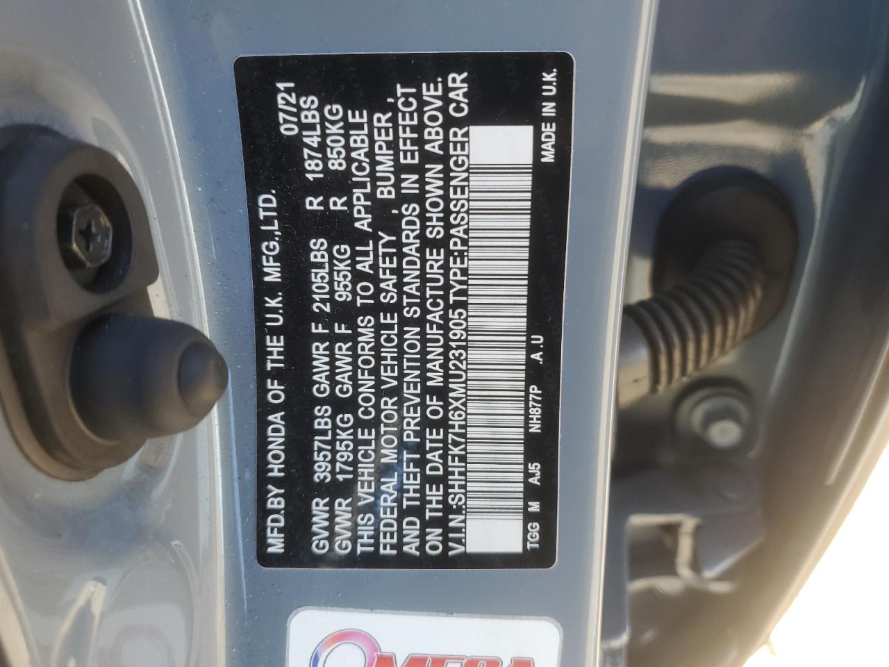 2021 Honda Civic - Image 14