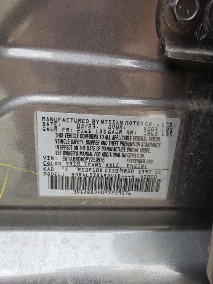 3N1AB8DV0PY259576 2023 Nissan Sentra Sr