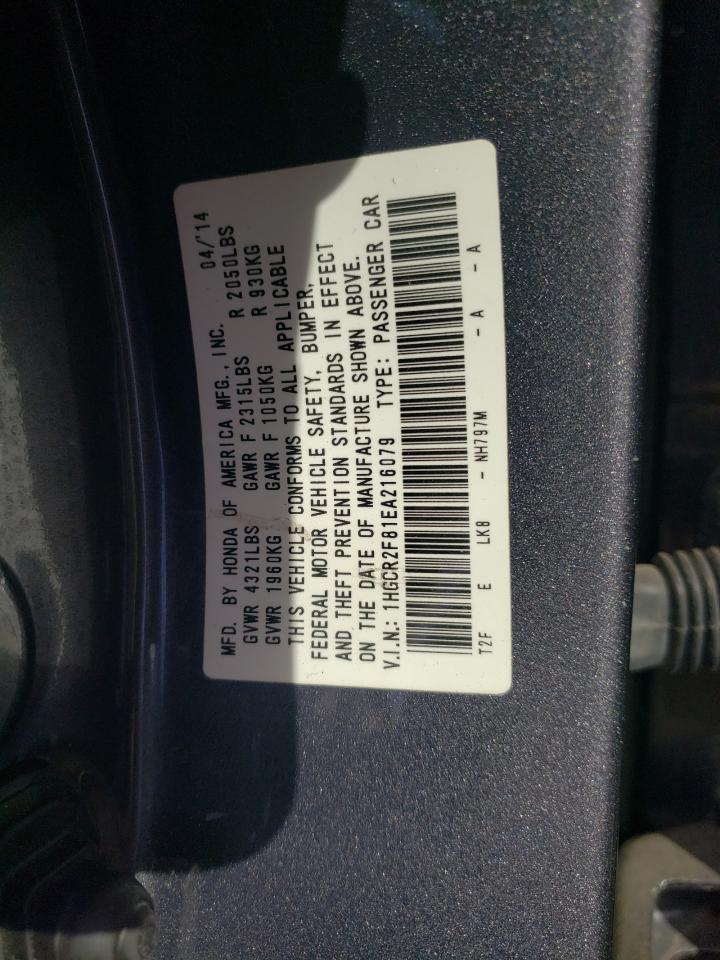 1HGCR2F81EA216079 2014 Honda Accord Exl