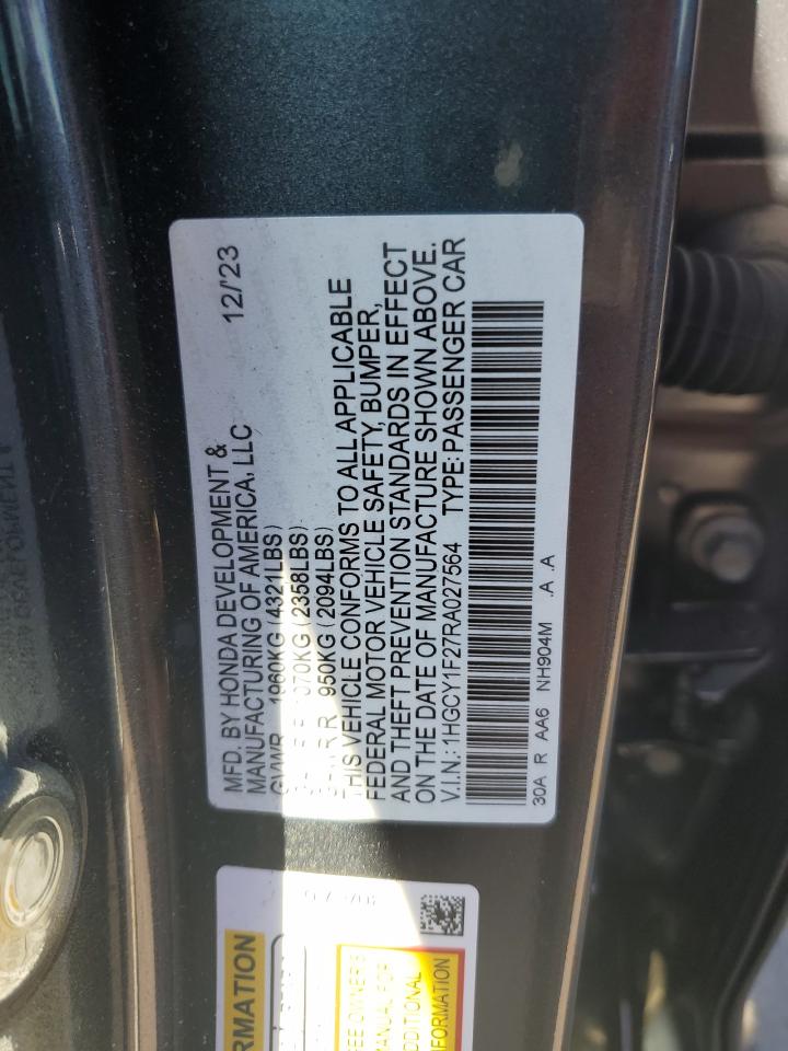 1HGCY1F27RA027564 2024 Honda Accord Lx