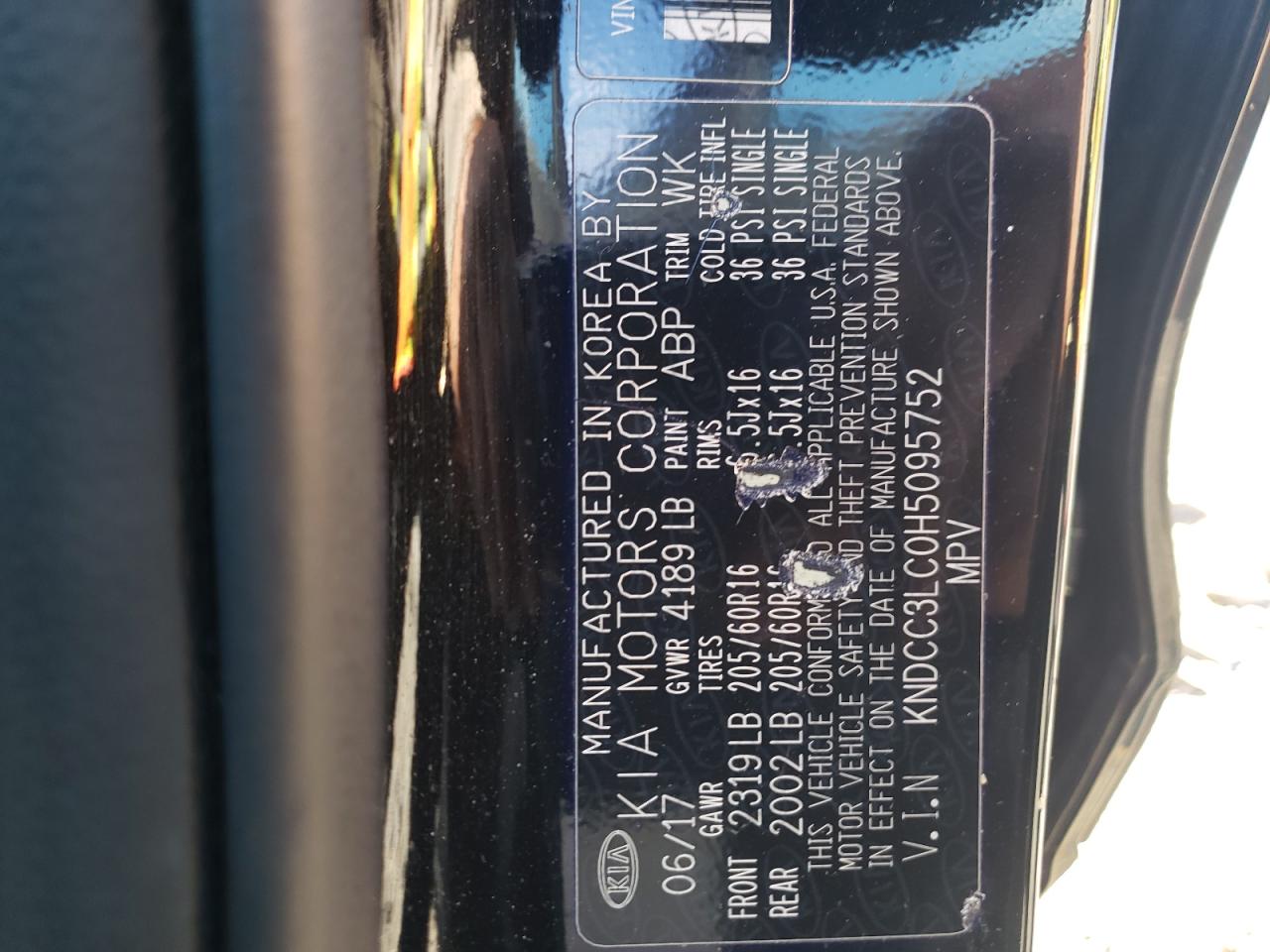 KNDCC3LC0H5095752 2017 Kia Niro Ex