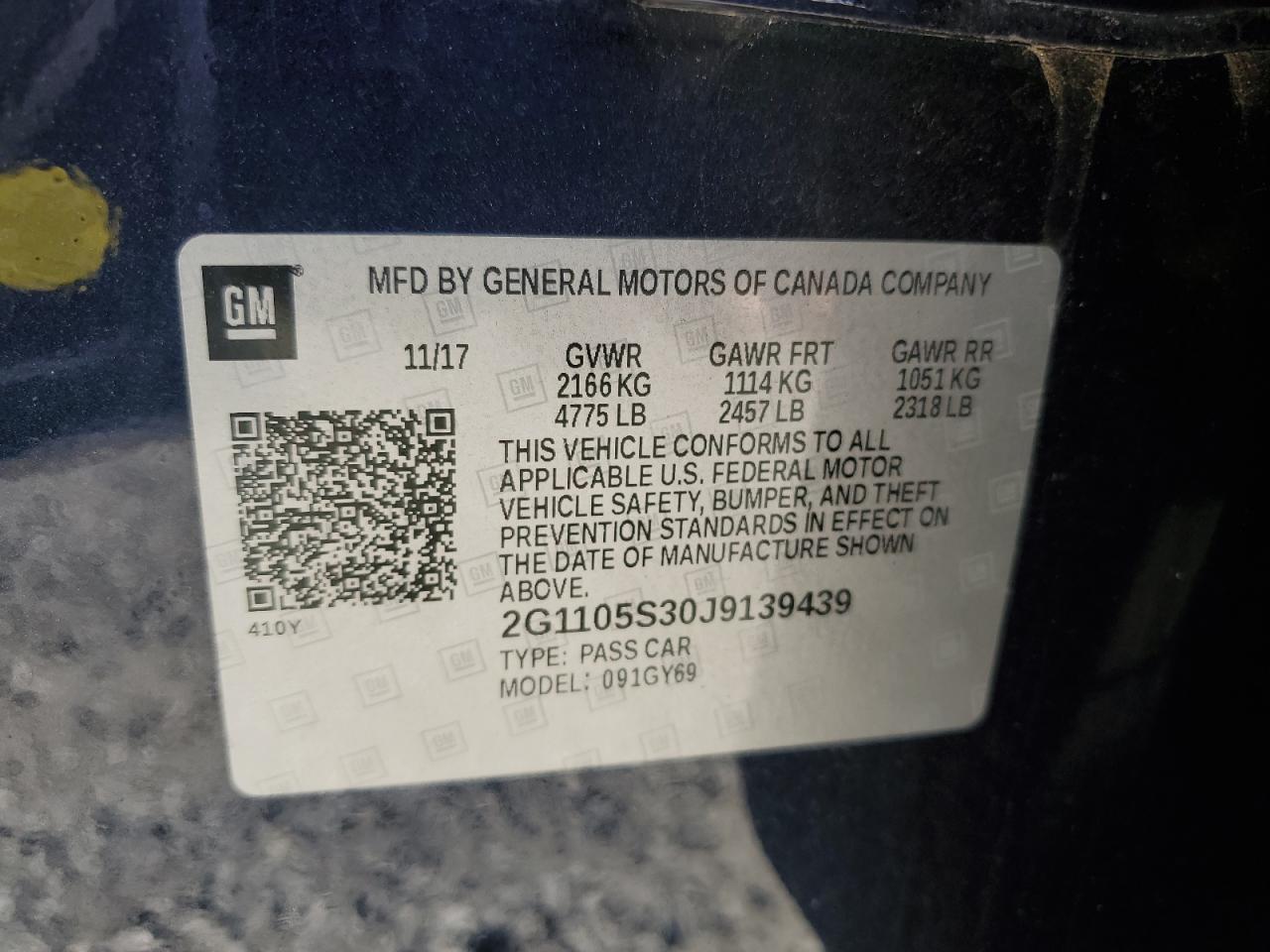 2018 Chevrolet Impala - Image 12