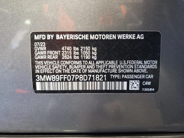 3MW89FF07P8D71821 BMW 3 Series 330XI 12