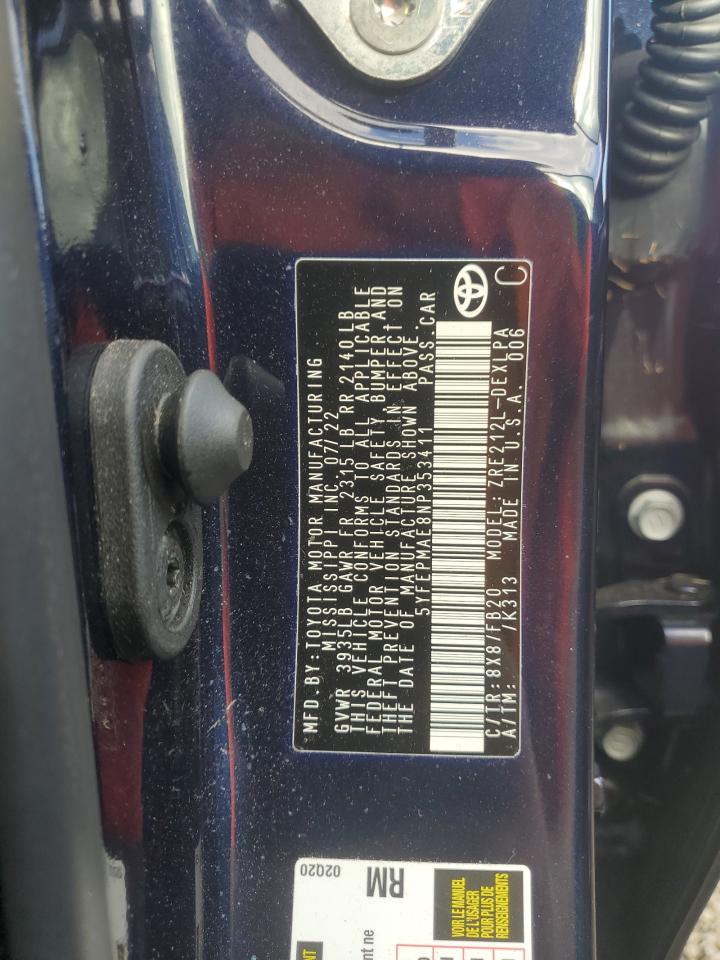 5YFEPMAE8NP353411 2022 TOYOTA COROLLA - Image 13