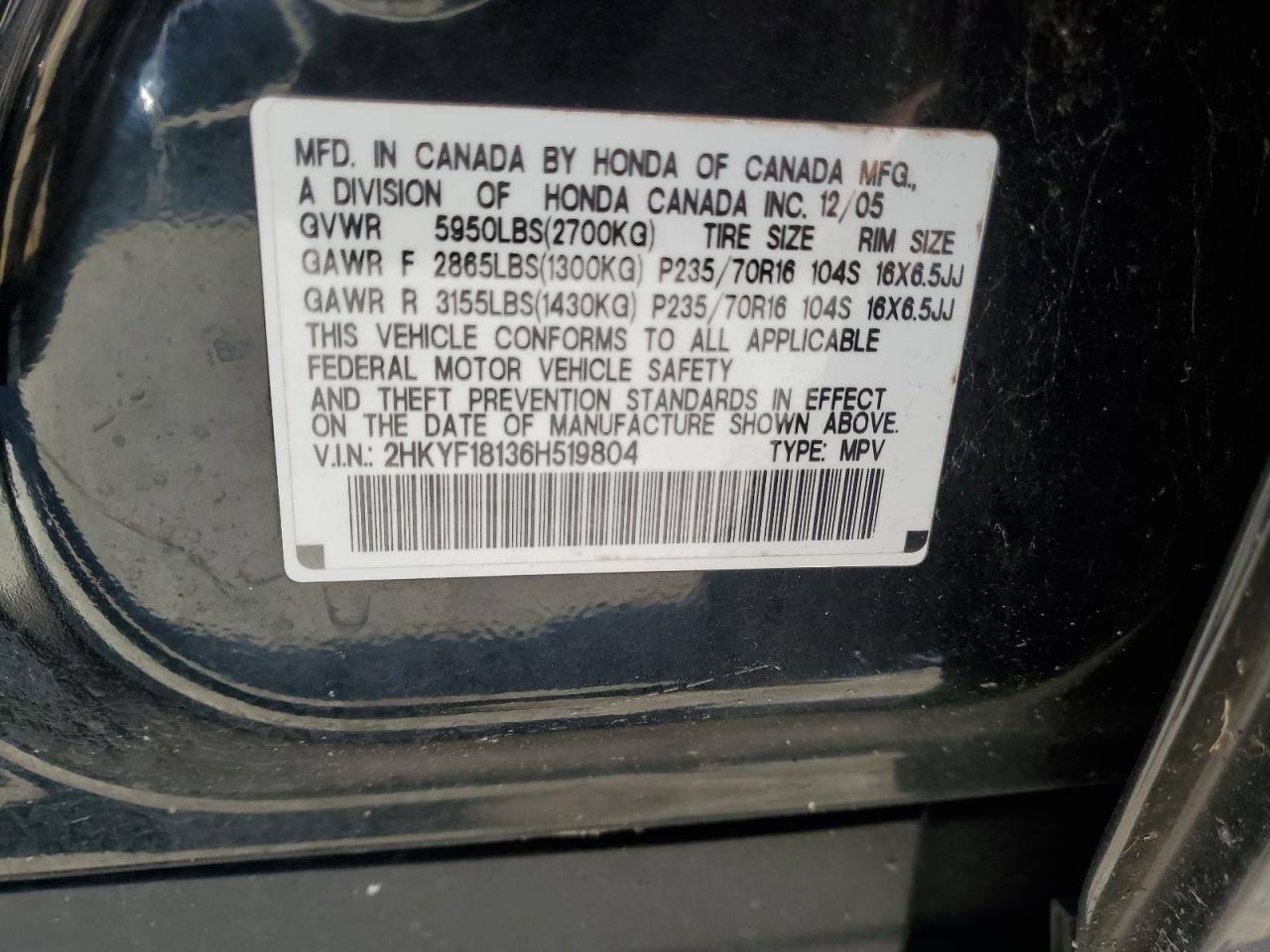 2006 Honda Pilot - Image 13