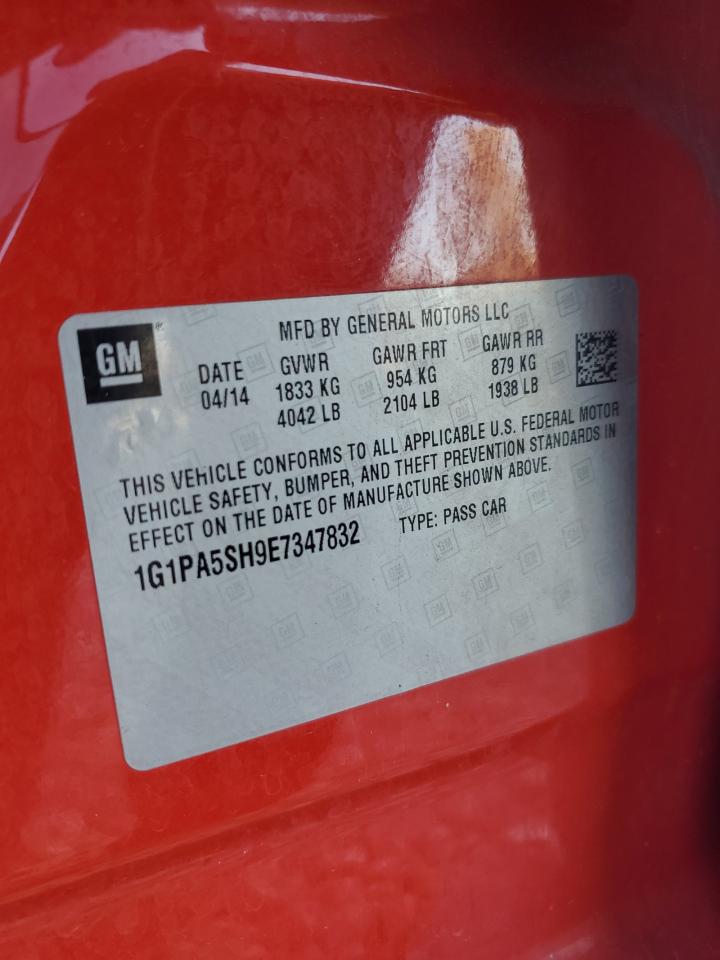 2014 Chevrolet Cruze Ls VIN: 1G1PA5SH9E7347832 Lot: 76926284