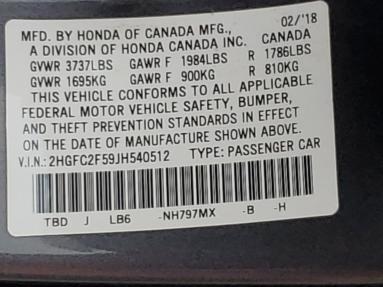 2018 Honda Civic - Image 12