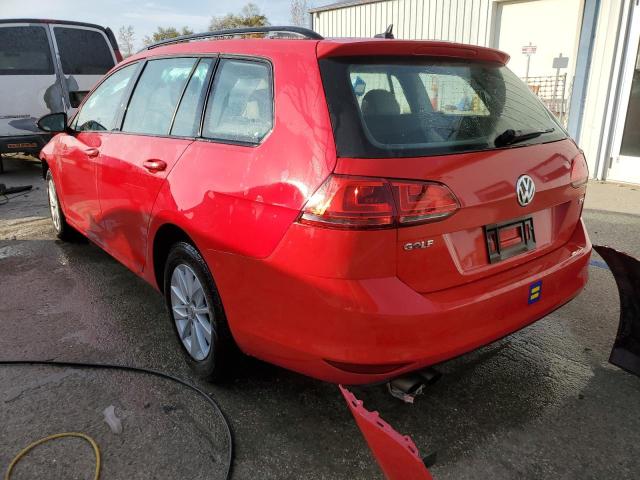  VOLKSWAGEN GOLF 2015 Червоний