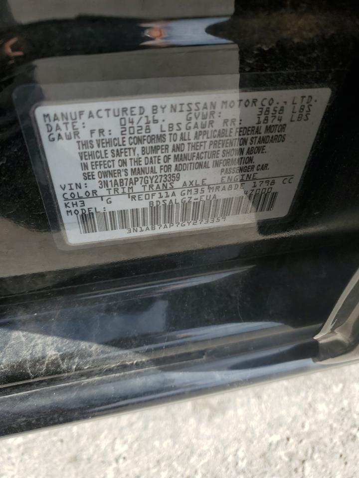 3N1AB7AP7GY273359 2016 Nissan Sentra S