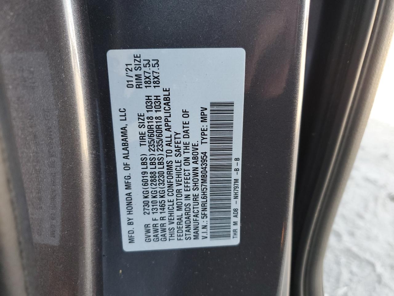 2021 Honda Odyssey - Image 13