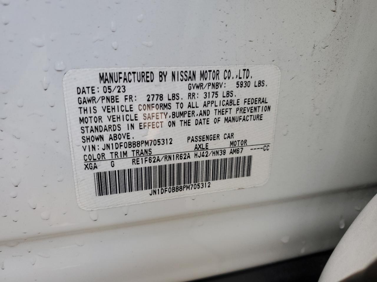 2023 Nissan Ariya Evolve+ VIN: JN1DF0BB8PM705312 Lot: 77849704