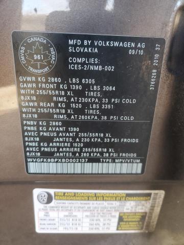 2011 VOLKSWAGEN TOUAREG V6 TDI  