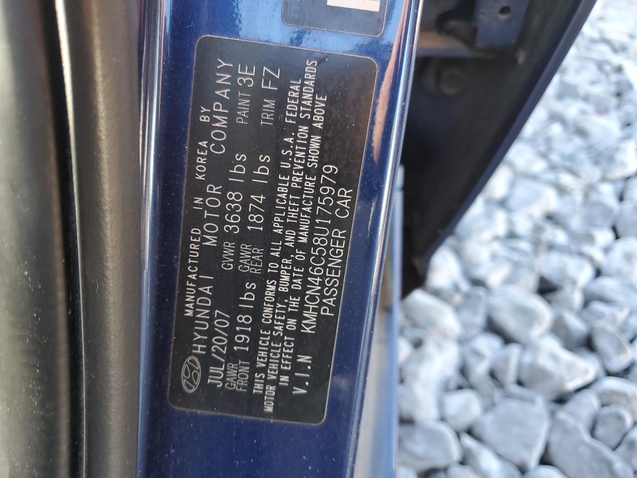 KMHCN46C58U175979 2008 Hyundai Accent Gls