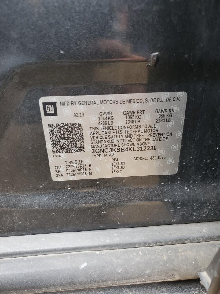 3GNCJKSB4KL312338 2019 CHEVROLET TRAX - Image 13