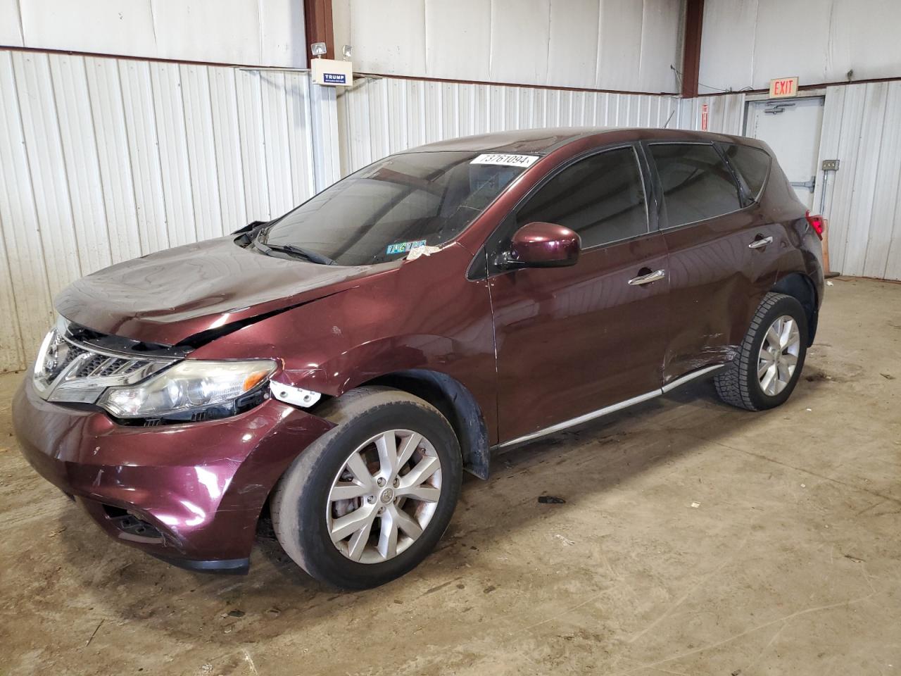 2013 Nissan Murano S VIN: JN8AZ1MW9DW316194 Lot: 73761094