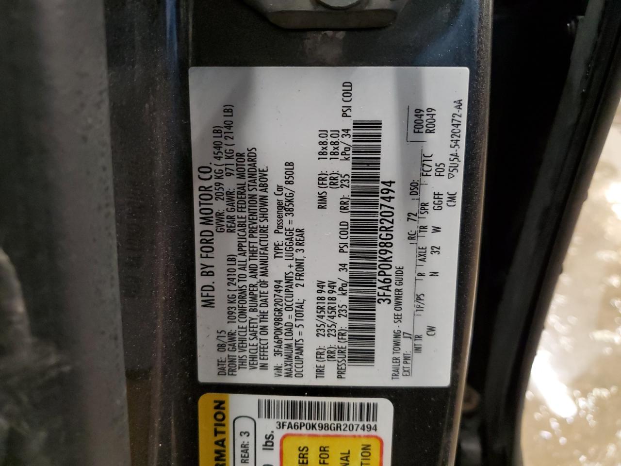 2016 Ford Fusion - Image 13
