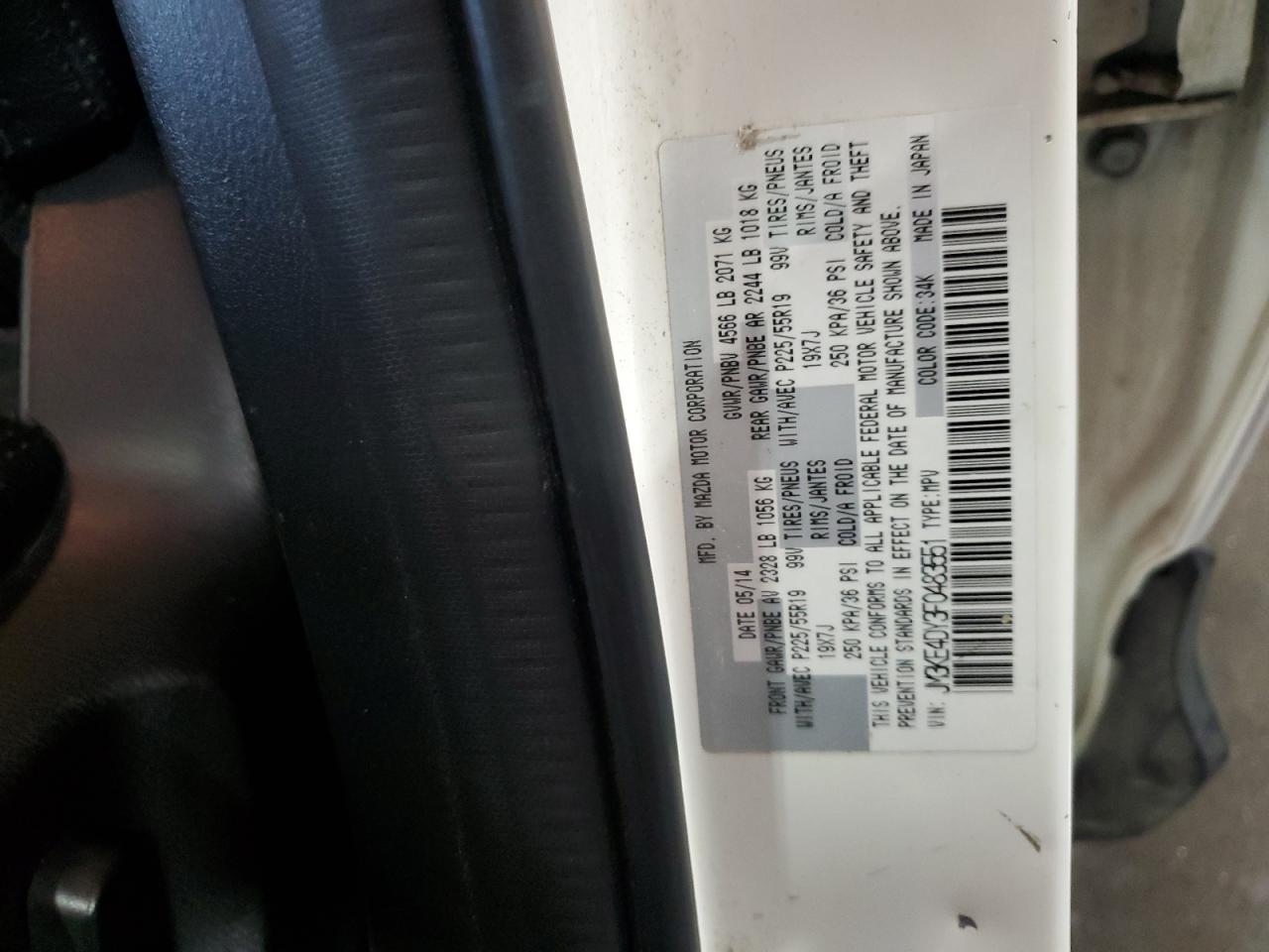 JM3KE4DY3F0483551 2015 Mazda Cx-5 Gt