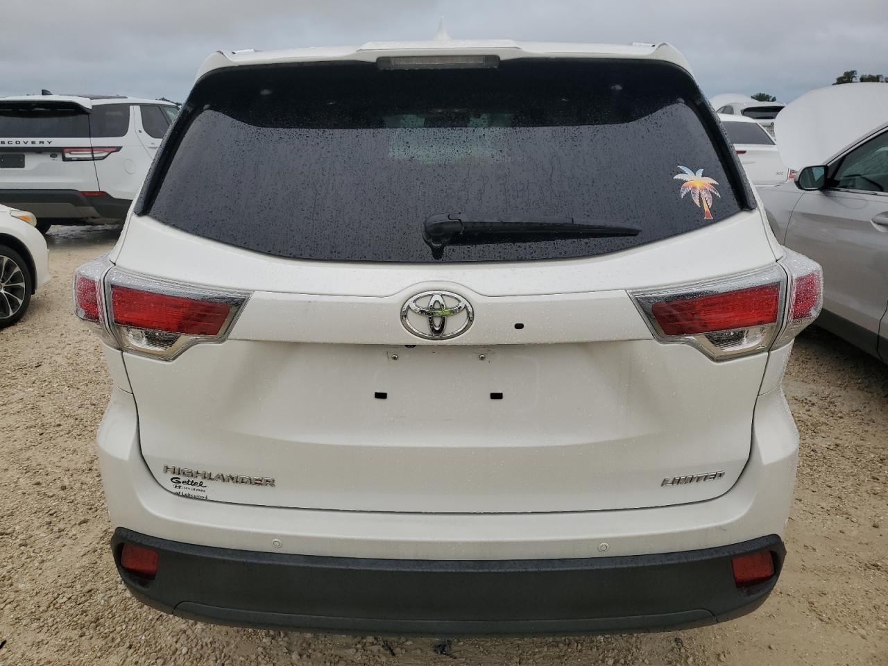 2016 Toyota Highlander Limited VIN: 5TDYKRFH9GS182268 Lot: 74795554