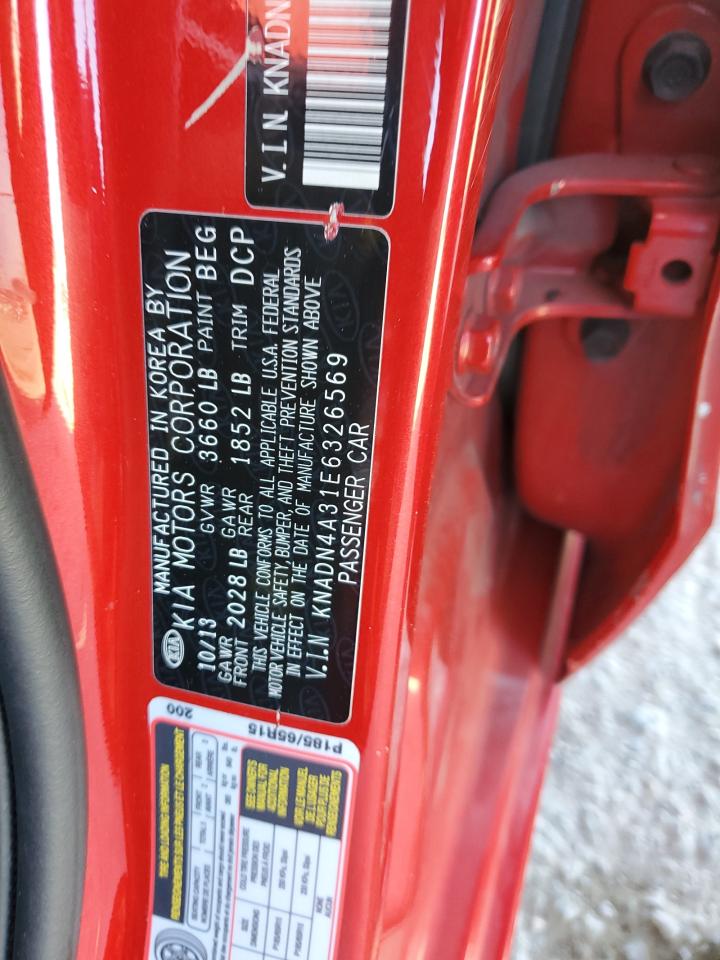 2014 Kia Rio Ex VIN: KNADN4A31E6326569 Lot: 77707804