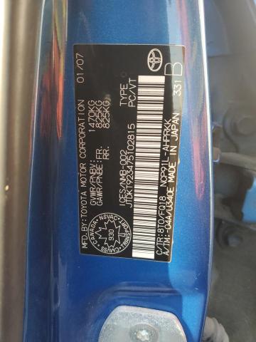 2007 TOYOTA YARIS 