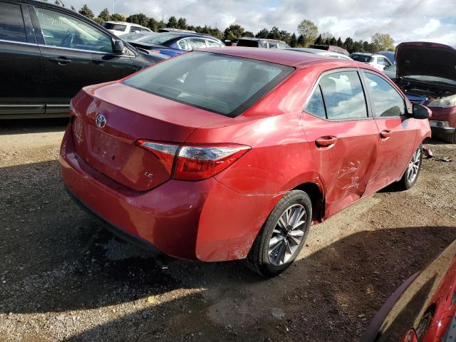  TOYOTA COROLLA 2014 Красный