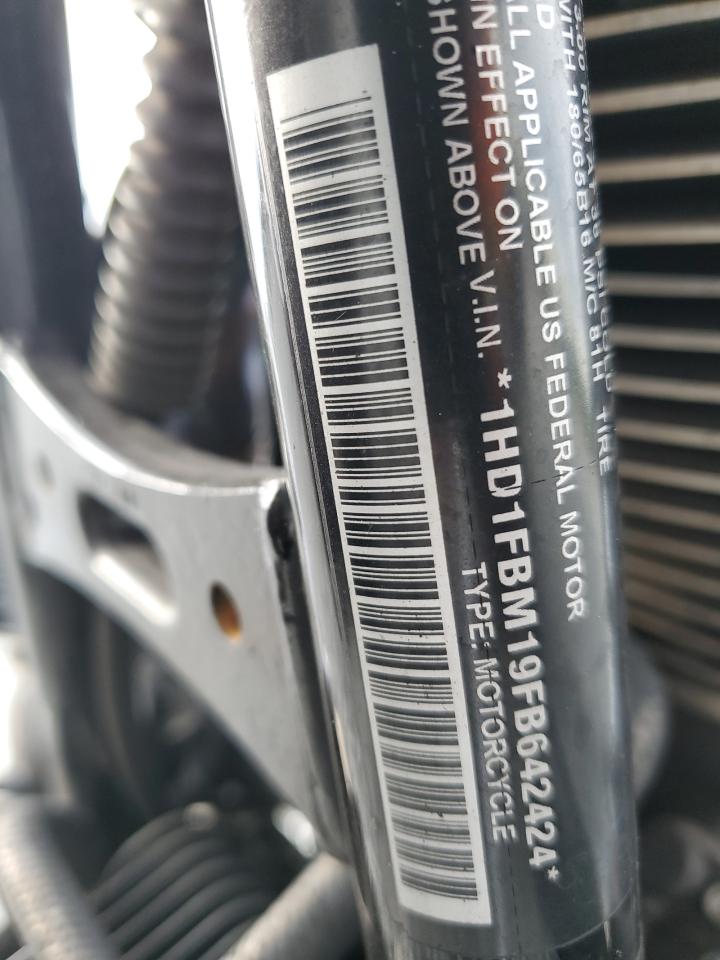2015 Harley-Davidson Flhr Road King VIN: 1HD1FBM19FB642424 Lot: 73595094