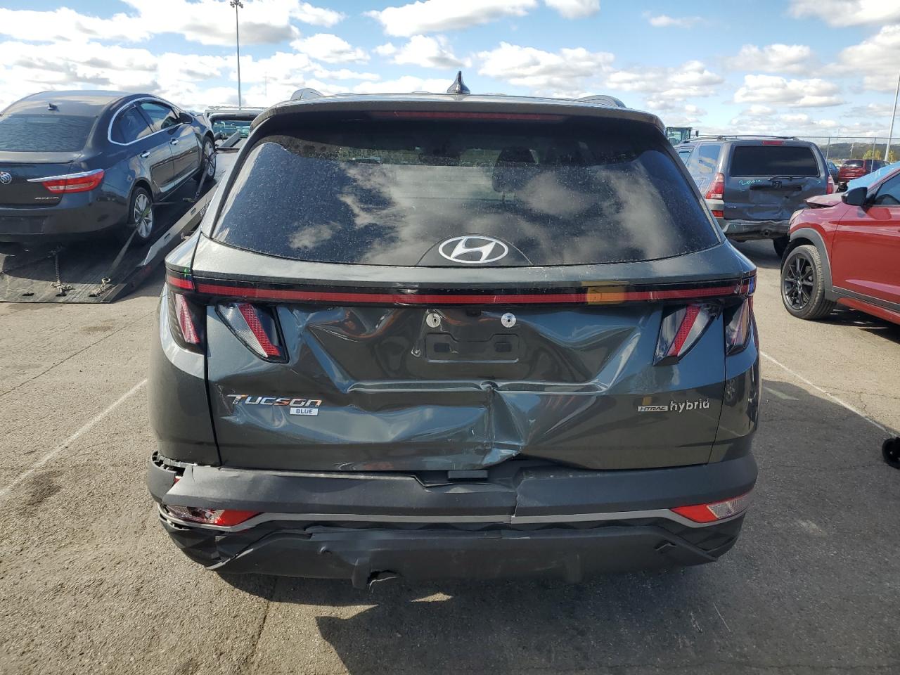 2022 Hyundai Tucson Blue VIN: KM8JBCA10NU013706 Lot: 75915214