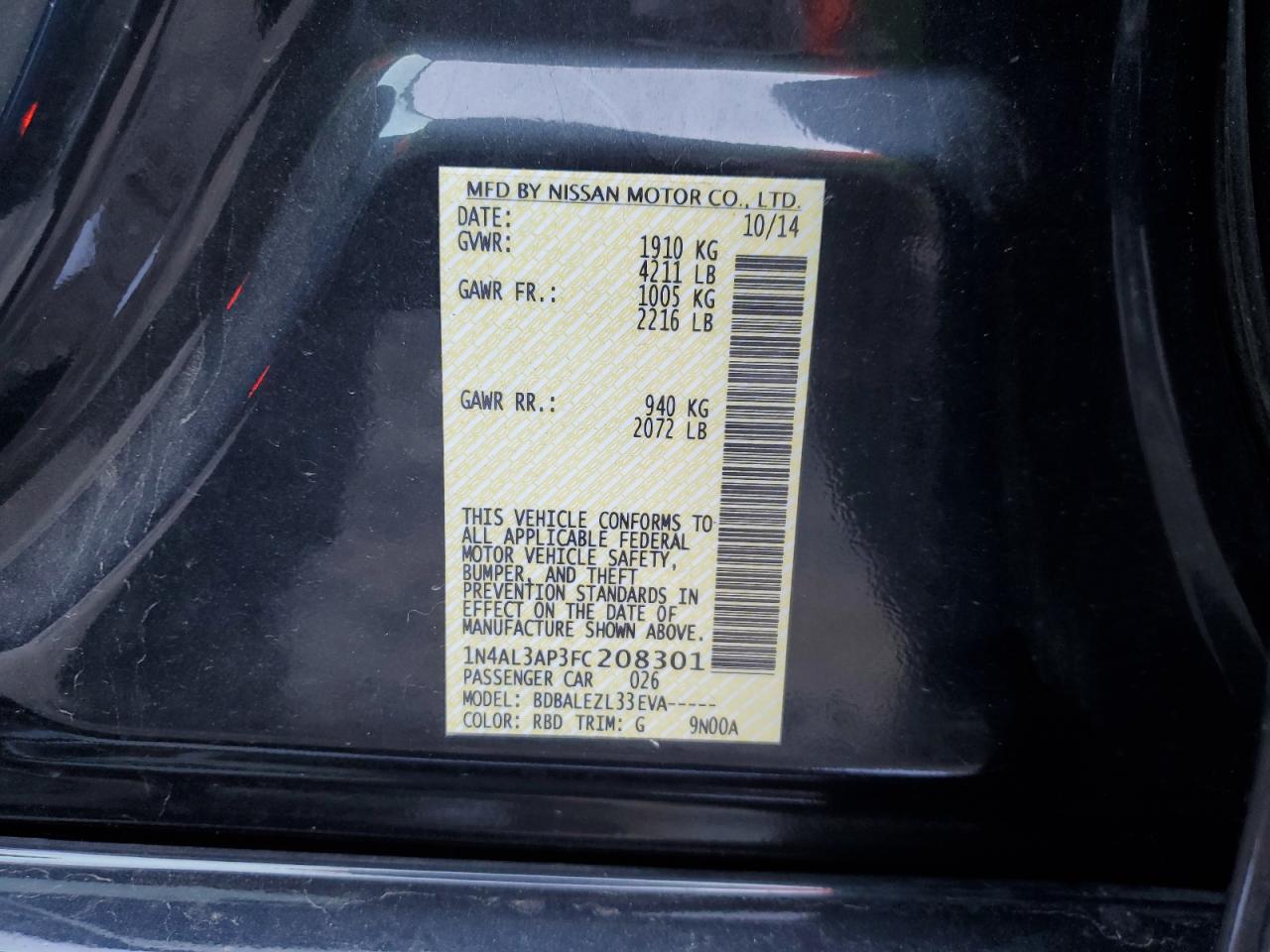 2015 Nissan Altima - Image 14