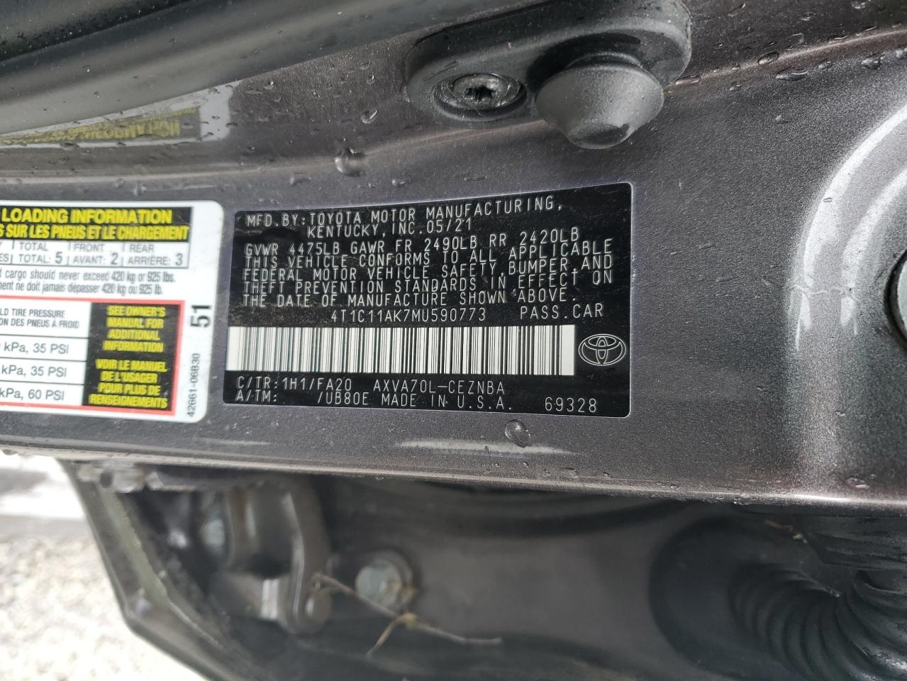 2021 Toyota Camry - Image 13